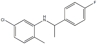 5-chloro-N-[1-(4-fluorophenyl)ethyl]-2-methylaniline Structure