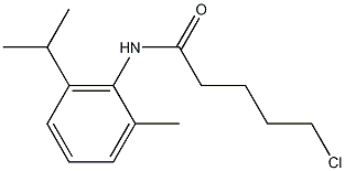 5-chloro-N-[2-methyl-6-(propan-2-yl)phenyl]pentanamide Structure