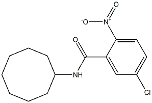 5-chloro-N-cyclooctyl-2-nitrobenzamide 구조식 이미지