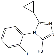 5-cyclopropyl-4-(2-iodophenyl)-4H-1,2,4-triazole-3-thiol Structure