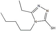 5-ethyl-4-pentyl-4H-1,2,4-triazole-3-thiol Structure