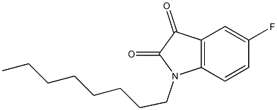 5-fluoro-1-octyl-2,3-dihydro-1H-indole-2,3-dione 구조식 이미지