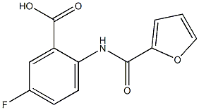 5-fluoro-2-(2-furoylamino)benzoic acid Structure