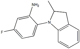 5-fluoro-2-(2-methyl-2,3-dihydro-1H-indol-1-yl)aniline Structure