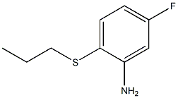 5-fluoro-2-(propylsulfanyl)aniline Structure