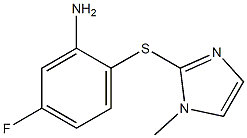 5-fluoro-2-[(1-methyl-1H-imidazol-2-yl)sulfanyl]aniline Structure