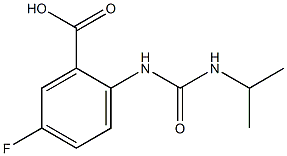 5-fluoro-2-[(propan-2-ylcarbamoyl)amino]benzoic acid Structure