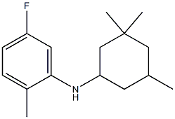 5-fluoro-2-methyl-N-(3,3,5-trimethylcyclohexyl)aniline Structure