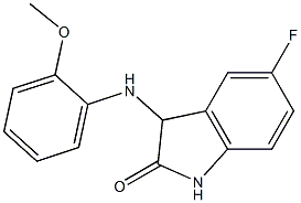 5-fluoro-3-[(2-methoxyphenyl)amino]-2,3-dihydro-1H-indol-2-one Structure