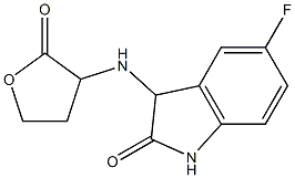 5-fluoro-3-[(2-oxooxolan-3-yl)amino]-2,3-dihydro-1H-indol-2-one 구조식 이미지