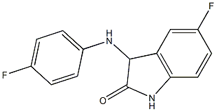 5-fluoro-3-[(4-fluorophenyl)amino]-2,3-dihydro-1H-indol-2-one 구조식 이미지