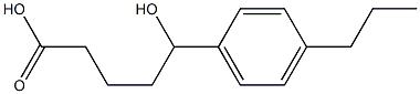 5-hydroxy-5-(4-propylphenyl)pentanoic acid Structure