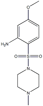 5-methoxy-2-[(4-methylpiperazine-1-)sulfonyl]aniline 구조식 이미지