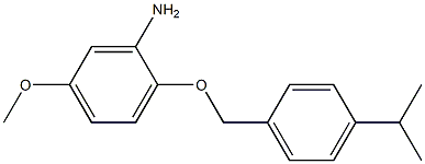 5-methoxy-2-{[4-(propan-2-yl)phenyl]methoxy}aniline Structure