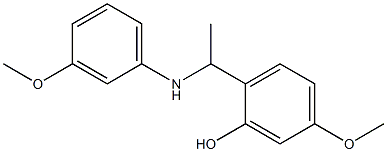 5-methoxy-2-{1-[(3-methoxyphenyl)amino]ethyl}phenol 구조식 이미지
