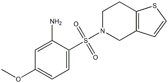 5-methoxy-2-{4H,5H,6H,7H-thieno[3,2-c]pyridine-5-sulfonyl}aniline 구조식 이미지