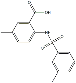 5-methyl-2-[(3-methylbenzene)sulfonamido]benzoic acid Structure