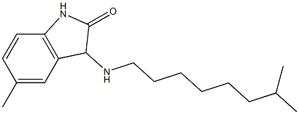 5-methyl-3-[(7-methyloctyl)amino]-2,3-dihydro-1H-indol-2-one Structure