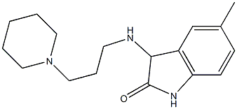 5-methyl-3-{[3-(piperidin-1-yl)propyl]amino}-2,3-dihydro-1H-indol-2-one Structure