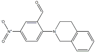 5-nitro-2-(1,2,3,4-tetrahydroisoquinolin-2-yl)benzaldehyde 구조식 이미지