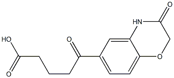 5-oxo-5-(3-oxo-3,4-dihydro-2H-1,4-benzoxazin-6-yl)pentanoic acid Structure