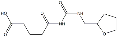 5-oxo-5-{[(oxolan-2-ylmethyl)carbamoyl]amino}pentanoic acid 구조식 이미지