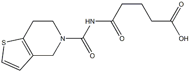 5-oxo-5-{4H,5H,6H,7H-thieno[3,2-c]pyridin-5-ylcarbonylamino}pentanoic acid 구조식 이미지