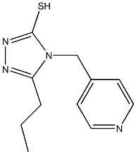 5-propyl-4-(pyridin-4-ylmethyl)-4H-1,2,4-triazole-3-thiol Structure