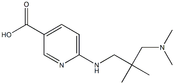 6-({2-[(dimethylamino)methyl]-2-methylpropyl}amino)pyridine-3-carboxylic acid Structure
