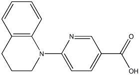 6-(1,2,3,4-tetrahydroquinolin-1-yl)pyridine-3-carboxylic acid 구조식 이미지