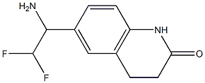 6-(1-amino-2,2-difluoroethyl)-1,2,3,4-tetrahydroquinolin-2-one 구조식 이미지