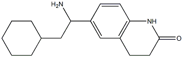 6-(1-amino-2-cyclohexylethyl)-1,2,3,4-tetrahydroquinolin-2-one 구조식 이미지