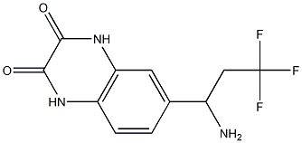 6-(1-amino-3,3,3-trifluoropropyl)-1,2,3,4-tetrahydroquinoxaline-2,3-dione 구조식 이미지