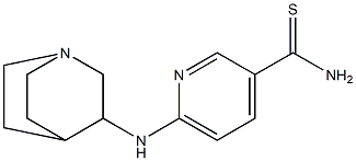 6-(1-azabicyclo[2.2.2]oct-3-ylamino)pyridine-3-carbothioamide 구조식 이미지