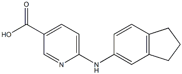6-(2,3-dihydro-1H-inden-5-ylamino)pyridine-3-carboxylic acid Structure
