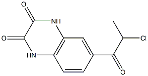 6-(2-chloropropanoyl)-1,2,3,4-tetrahydroquinoxaline-2,3-dione 구조식 이미지