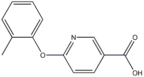 6-(2-methylphenoxy)nicotinic acid Structure