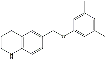 6-(3,5-dimethylphenoxymethyl)-1,2,3,4-tetrahydroquinoline 구조식 이미지