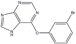 6-(3-bromophenoxy)-7H-purine 구조식 이미지