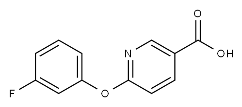 6-(3-fluorophenoxy)nicotinic acid Structure