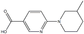 6-(3-methylpiperidin-1-yl)nicotinic acid 구조식 이미지