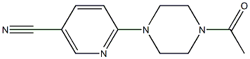 6-(4-acetylpiperazin-1-yl)nicotinonitrile 구조식 이미지