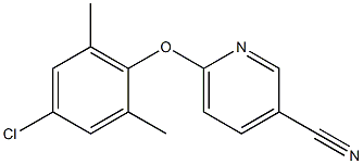 6-(4-chloro-2,6-dimethylphenoxy)pyridine-3-carbonitrile Structure