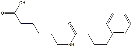 6-(4-phenylbutanamido)hexanoic acid 구조식 이미지