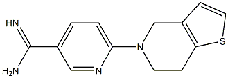 6-(6,7-dihydrothieno[3,2-c]pyridin-5(4H)-yl)pyridine-3-carboximidamide 구조식 이미지