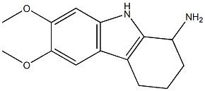 6,7-dimethoxy-2,3,4,9-tetrahydro-1H-carbazol-1-amine Structure