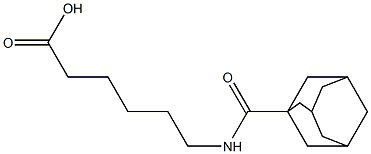 6-[(1-adamantylcarbonyl)amino]hexanoic acid 구조식 이미지