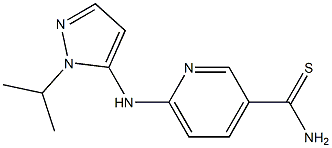 6-[(1-isopropyl-1H-pyrazol-5-yl)amino]pyridine-3-carbothioamide 구조식 이미지