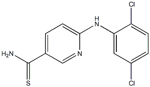 6-[(2,5-dichlorophenyl)amino]pyridine-3-carbothioamide 구조식 이미지