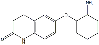 6-[(2-aminocyclohexyl)oxy]-1,2,3,4-tetrahydroquinolin-2-one 구조식 이미지